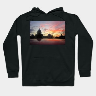 Royal Exhibition Buildings, Melbourne at dusk Hoodie